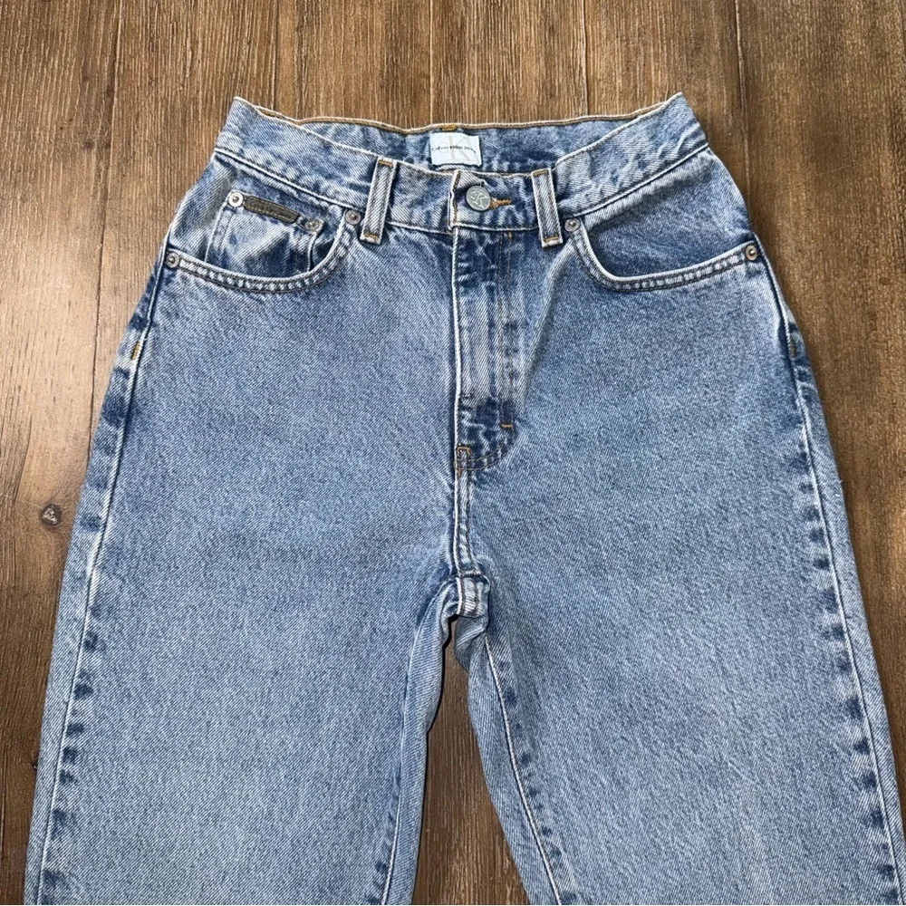 Vintage calvin klein mom jeans high rise straight leg 90s blue
